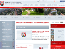 Tablet Screenshot of benatky.cz